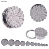 Leosoxs 2-Piece Stainless Steel Ear Studs Set
