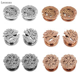 Leosoxs 2-Piece Stainless Steel Ear Studs Set