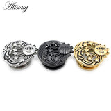 2PCS Retro Stainless Steel Ear Tunnel Plug Expander Stretcher Gauge