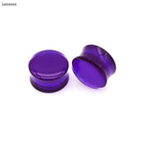 2 Pcs 8-30mm Acrylic Ear Plugs Transparent Solid Body Piercing Jewelry