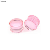 2 Pcs 8-30mm Acrylic Ear Plugs Transparent Solid Body Piercing Jewelry