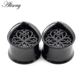 2PCS Stainless Steel Teardrop Ear Gauges Plugs 8-25mm