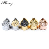 2PCS Stainless Steel Teardrop Ear Gauges Plugs 8-25mm