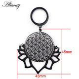 Leaf Lace Dangle Ear Plugs Stainless Steel Gauges Body Jewelry