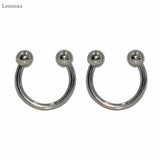 Leosoxs 10pcs C-shaped Nose Septum Lip Ring Piercing Set