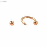 Leosoxs 10pcs C-shaped Nose Septum Lip Ring Piercing Set