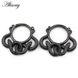 1PC Stainless Steel Snake Twine Round Ear Weights Heavy Expander Stretcher Plugs