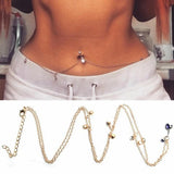 Sexy Belly Button Ring Body Chain Waist and Belly Navel Piercings Chain