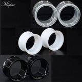 Miqiao 2pcs Acrylic Horn Ear Expander Body Piercing Jewelry