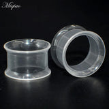 Miqiao 2pcs Acrylic Horn Ear Expander Body Piercing Jewelry