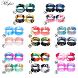 Miqiao 2pcs Silicone Ear Expander, Body Piercing Jewelry