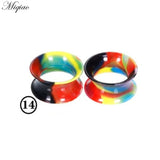 Miqiao 2pcs Silicone Ear Expander, Body Piercing Jewelry