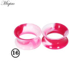 Miqiao 2pcs Silicone Ear Expander, Body Piercing Jewelry