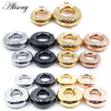 316L Stainless Steel Round Magnetic Ear Weights Expander Stretcher Plugs Tunnels
