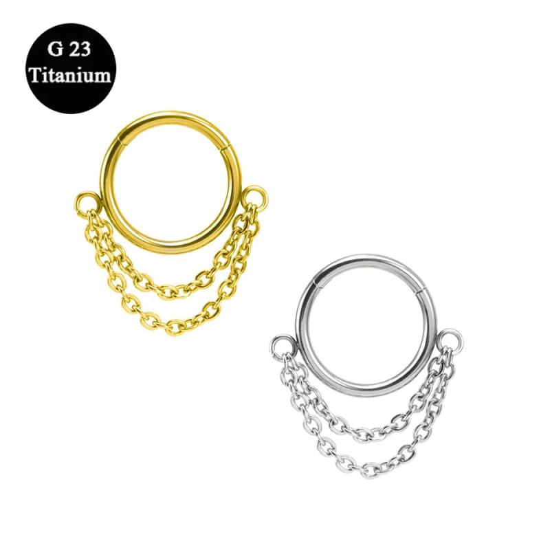 G23 Titanium Steel Nose Cuff Goth Piercing