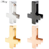 Stainless Steel Cross Ear Weight Hanger Expander Plugs Gauges Piercing Jewelry