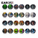 EARKUO Acrylic Skull Girl Ghost Whale Ear Plugs Body Piercing Jewelry