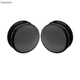 Leosoxs 2pcs Internal Thread Flat Ear Expander Acrylic Piercing Jewelry