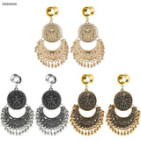 Leosoxs 2pcs Stainless Steel Dangle Gauges Earring Expander 6-25mm