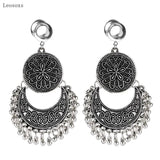 Leosoxs 2pcs Stainless Steel Dangle Gauges Earring Expander 6-25mm