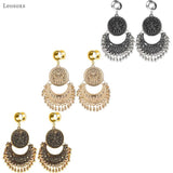 Leosoxs 2pcs Stainless Steel Dangle Gauges Earring Expander 6-25mm