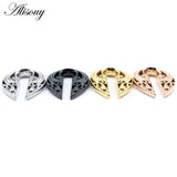 Stainless Steel Retro Pattern Ear Weights Expander Plugs Body Piercing Jewelry