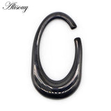 Stainless Steel Heavy Oval Ear Gauges Stretcher Piercing