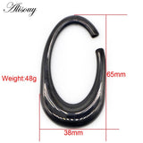 Stainless Steel Heavy Oval Ear Gauges Stretcher Piercing