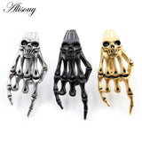 1PC Stainless Steel Skull Hand Ear Weights Expander Stretcher Plugs