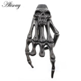 1PC Stainless Steel Skull Hand Ear Weights Expander Stretcher Plugs