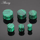 2PCS Stone Ear Gauges Earrings Men Women Flesh Tunnel Expander