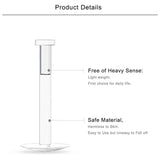30PCS 16G Clear Push Top Lip Rings Labret Retainers Bioflex Flat & Ball Piercing