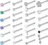 20 Gauge Nose Stud Rings Surgical Steel Nose Pin Bone Studs