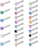 20 Gauge Nose Stud Rings Surgical Steel Nose Pin Bone Studs