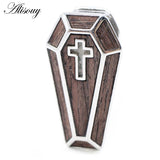 Stainless Steel Cross Coffin Ear Weights Plugs Gauges