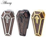 Stainless Steel Cross Coffin Ear Weights Plugs Gauges