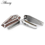 Stainless Steel Cross Coffin Ear Weights Plugs Gauges