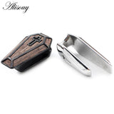 Stainless Steel Cross Coffin Ear Weights Plugs Gauges