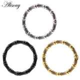 Stainless Steel Bamboo Bone Ear Weights Heavy Expander Plugs Gauges