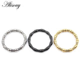 Stainless Steel Bamboo Bone Ear Weights Heavy Expander Plugs Gauges