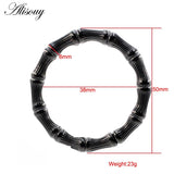 Stainless Steel Bamboo Bone Ear Weights Heavy Expander Plugs Gauges