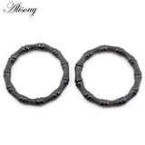 Stainless Steel Bamboo Bone Ear Weights Heavy Expander Plugs Gauges