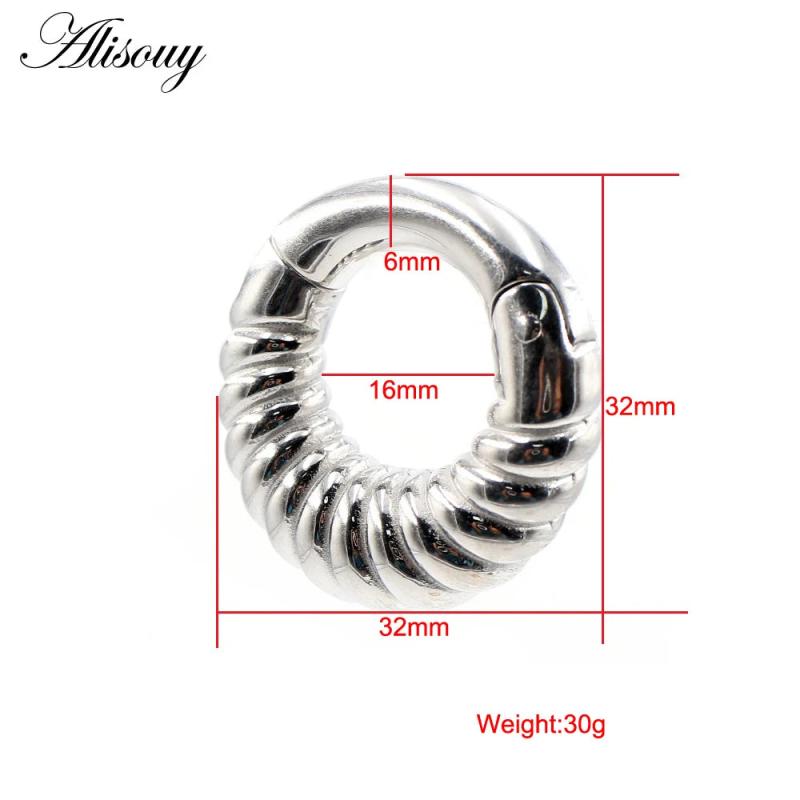 Stainless Steel Round Ear Weights Heavy Plug - Expander Stretcher