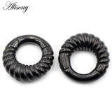 Stainless Steel Round Ear Weights Heavy Plug - Expander Stretcher