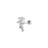 6 Pcs Tragus Piercing Stud Earrings Set Flower Butterfly Cartilage Jewelry