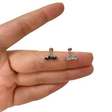 G23 Titanium PIERC 4 Zircon Marquise Ear Cartilage
