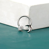16G Surgical Steel CZ Daith Piercing Earring