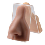 Silicone Nose Model with Clear Board Practice Piercings Tools