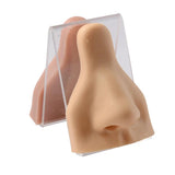 Silicone Nose Model with Clear Board Practice Piercings Tools