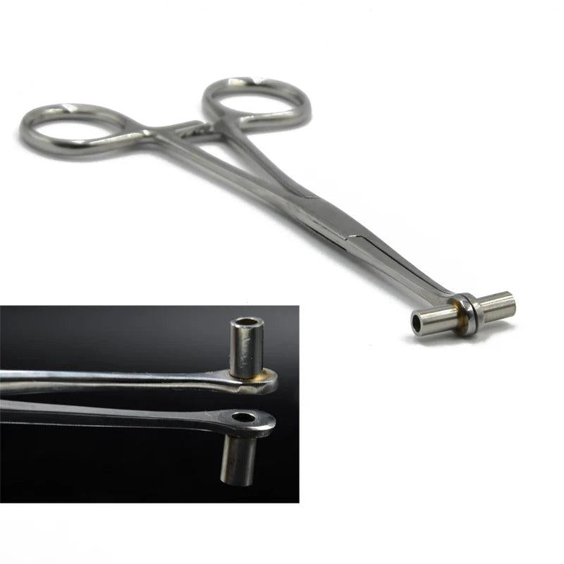 Surgical Steel Tragus Piercing Pliers Body Piercing Tools